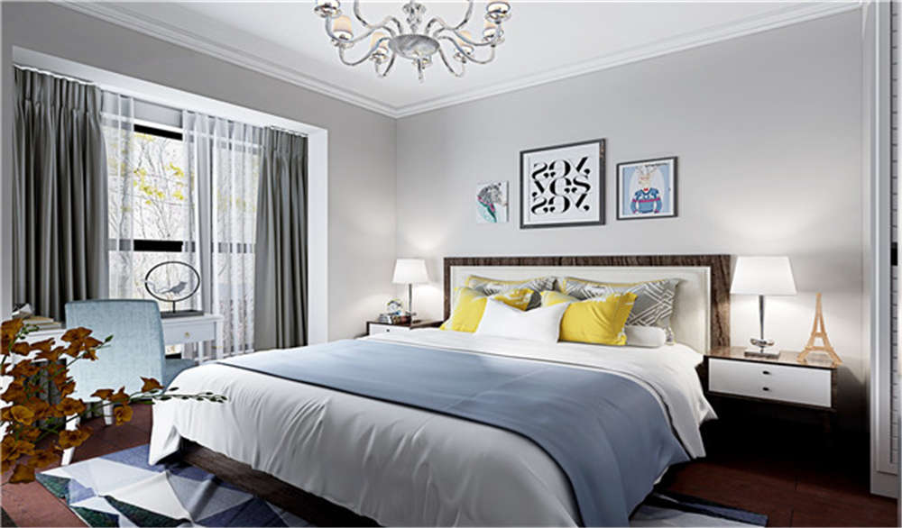 龍湖九里晴川-現(xiàn)代簡約-臥室設(shè)計(jì)效果圖