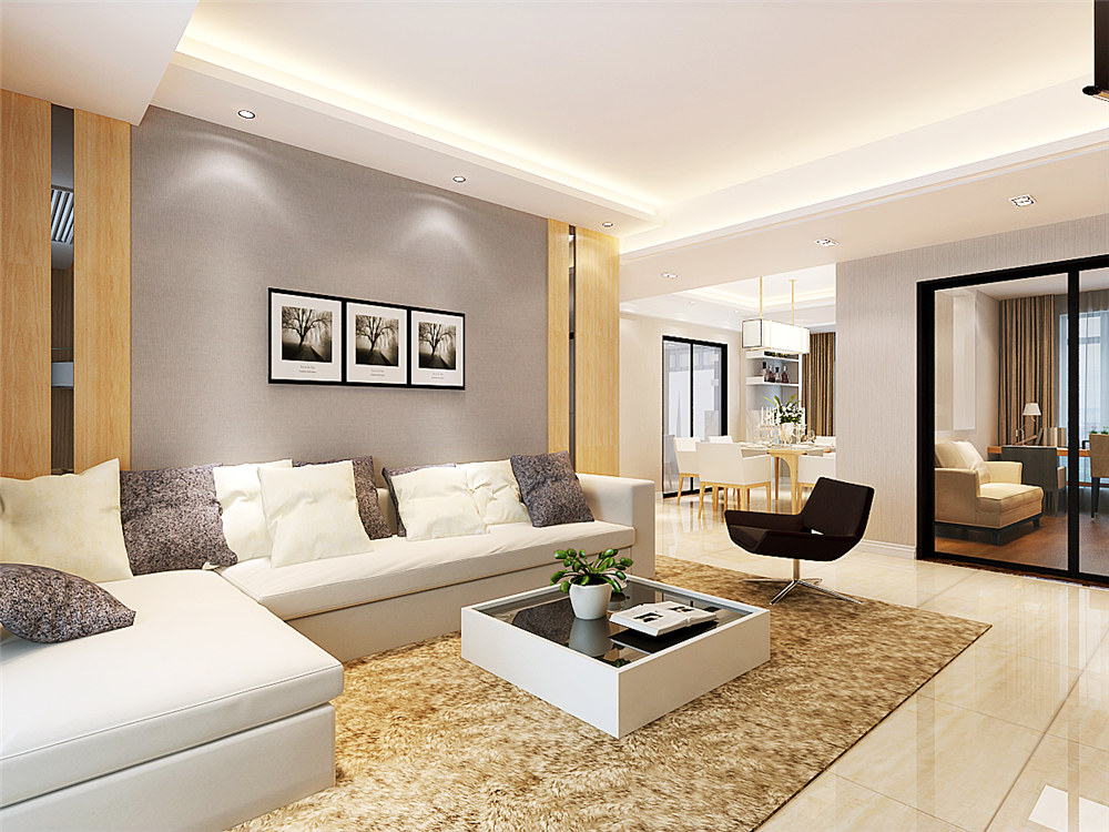 龍湖九里晴川-現(xiàn)代簡約-臥室設計效果圖