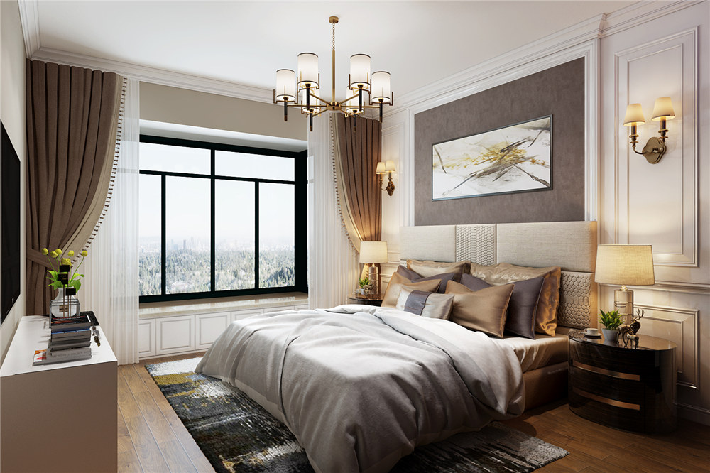 龍湖九里晴川-現(xiàn)代簡約-臥室設(shè)計(jì)效果圖