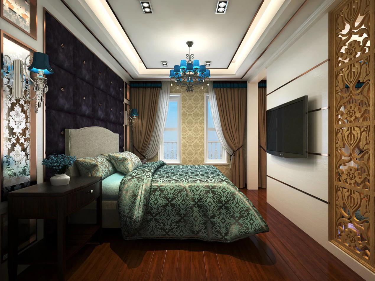 龍湖九里晴川-現(xiàn)代簡約-臥室設(shè)計(jì)效果圖