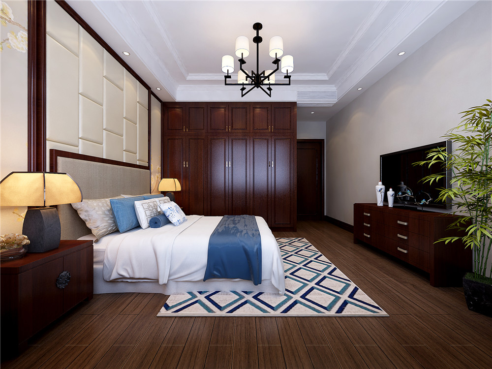 龍湖九里晴川-現(xiàn)代簡約-臥室設計效果圖
