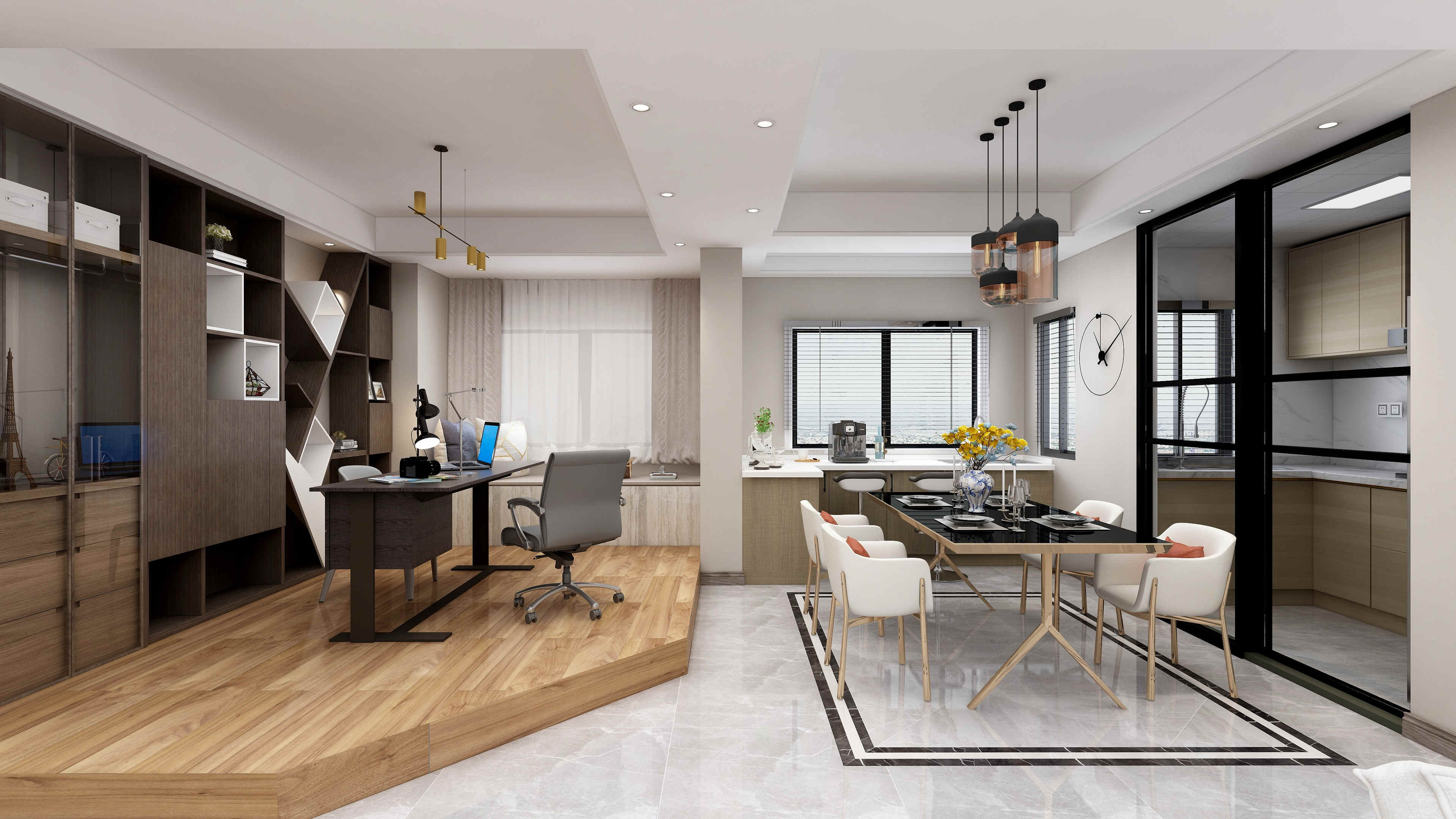 龍湖九里晴川-現(xiàn)代簡(jiǎn)約-臥室設(shè)計(jì)效果圖