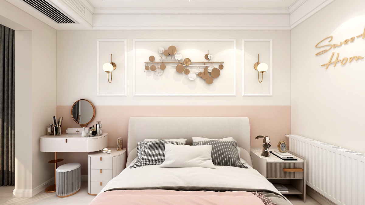 龍湖九里晴川-現(xiàn)代簡約-臥室設(shè)計效果圖