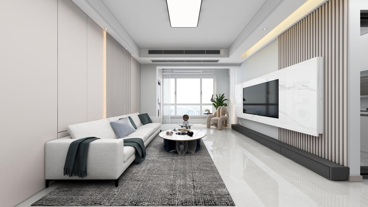 龍湖九里晴川-現(xiàn)代簡約-臥室設計效果圖